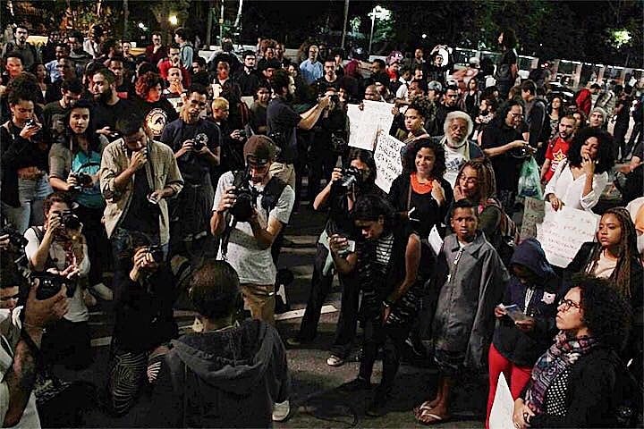Na última segunda (24), o movimento negro realizou um protesto na avenida Paulista pela liberdade de Rafael Braga