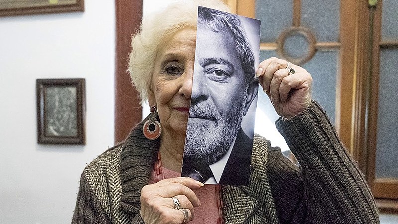 Estela de Carlotto, da Associação Avós da Praça de Maio, é uma das personalidades que dá voz e rosto às cartas enviadas à Lula