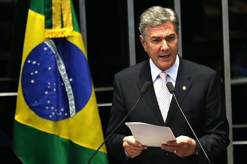 O ex-presidente não quis comentar o processo de impeachment de Dilma Rousseff, em análise no Senado.