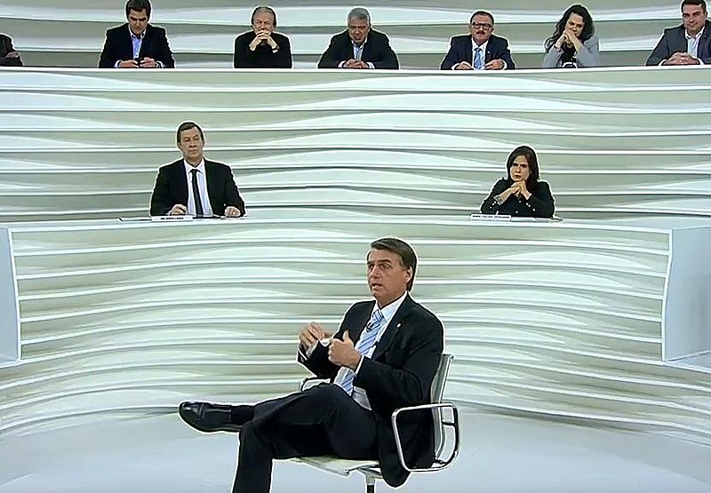 Jair Bolsonaro (PSL) participou do programa Roda Viva, da TV Cultura, nesta segunda-feira (30)