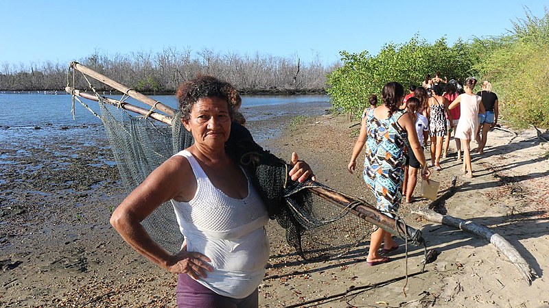 O intercâmbio é uma realização do projeto “Pescadoras e Pescadores artesanais construindo o Bem Viver”