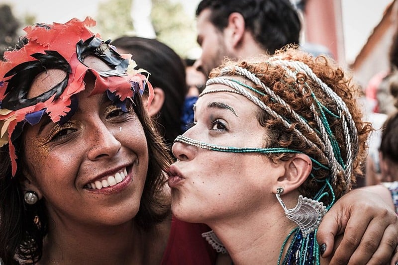 Foliãs unidas no carnaval 2016