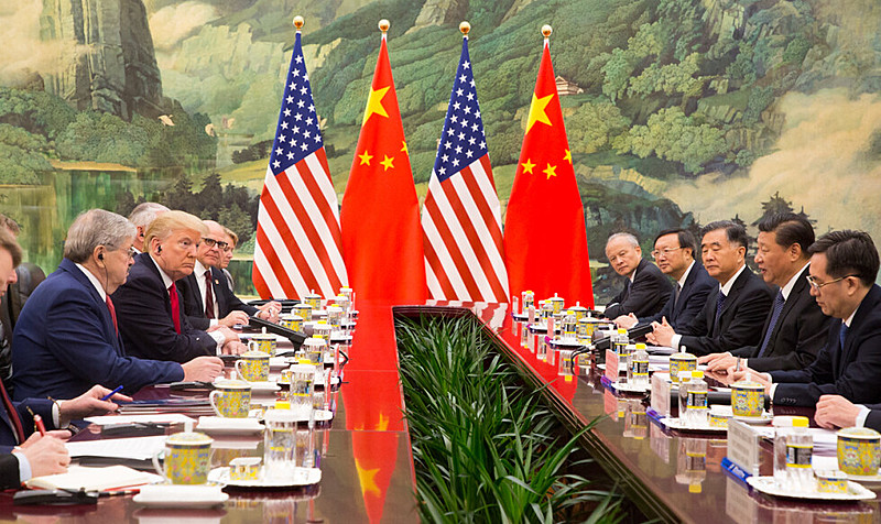 Trump e Jinping em Pequim: guerra comercial e tecnologia