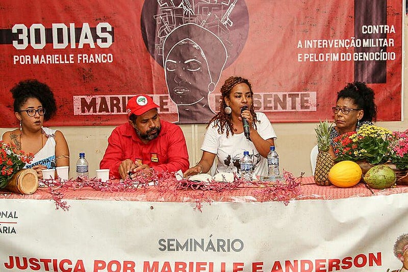 Seminário foi organizado por diversos movimentos e organizações políticas como parte da Campanha de #30diasporMarielle