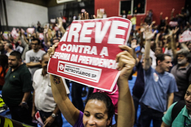 Categoria participou da paralisação geral non último dia 15 de março