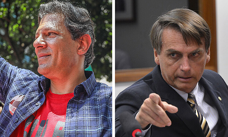 Levantamentos indicam que Haddad e Bolsonaro devem se enfrentar no segundo turno