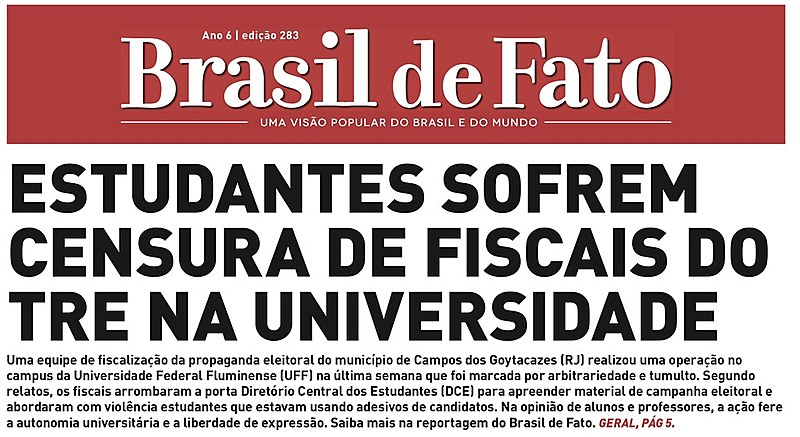 O tabloide é distribuído nas estações de trens e metrô na Central do Brasil, Pavuna, Coelho Neto e nas barcas em Niterói toda quinta-feira