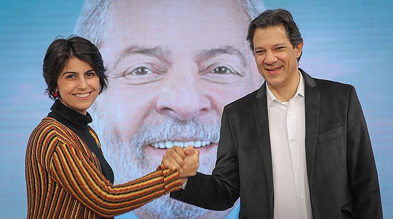 Manuela D'Ávila e Fernando Haddad encabeçam chapa presidencial do PT