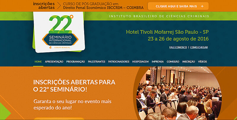 As inscrições podem ser feitas pelo site até a próxima segunda-feira (22)
