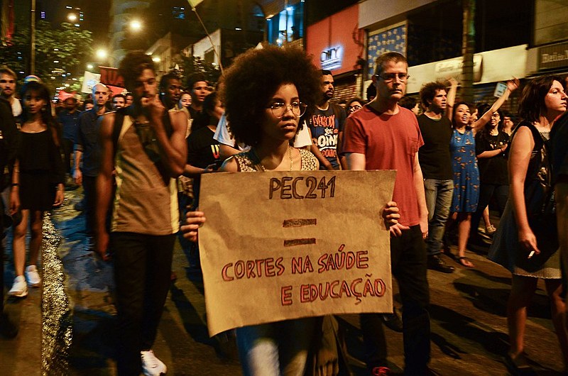 Protesto contra a PEC 241 realizado no último dia 17, na Avenida Paulista, em São Paulo (SP)