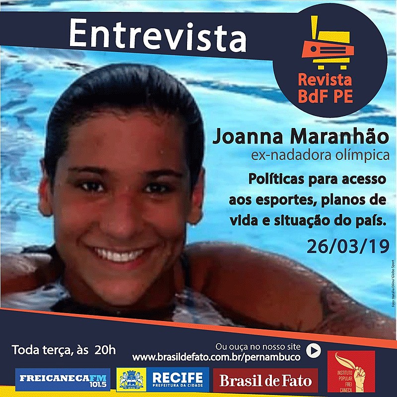 Joanna Maranhão falou também sobre machismo e sexismo na cultura esportiva do país