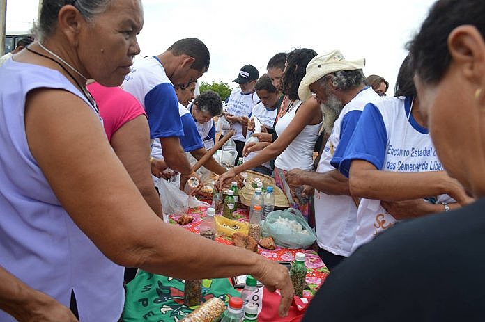 Cada guardião trouxe suas experiências com as casas de sementes e os benefícios que estas trouxeram para suas respectivas comunidades