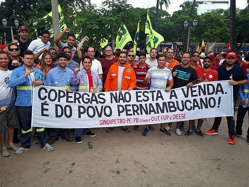 Mobilização do Sindpetro contra a possibilidade de privatização