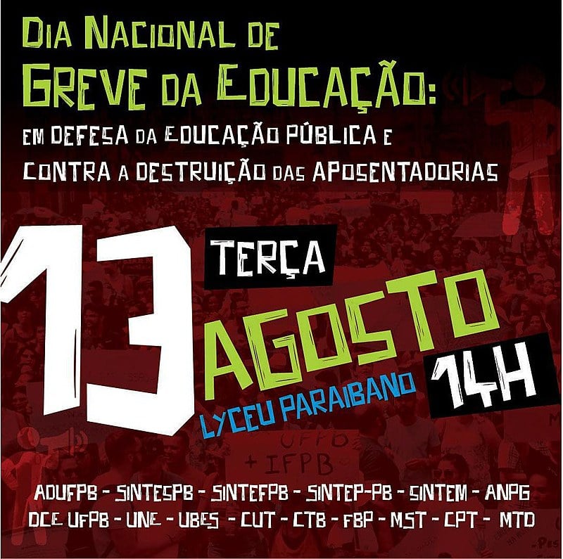 Dia Nacional de Greve na Educação