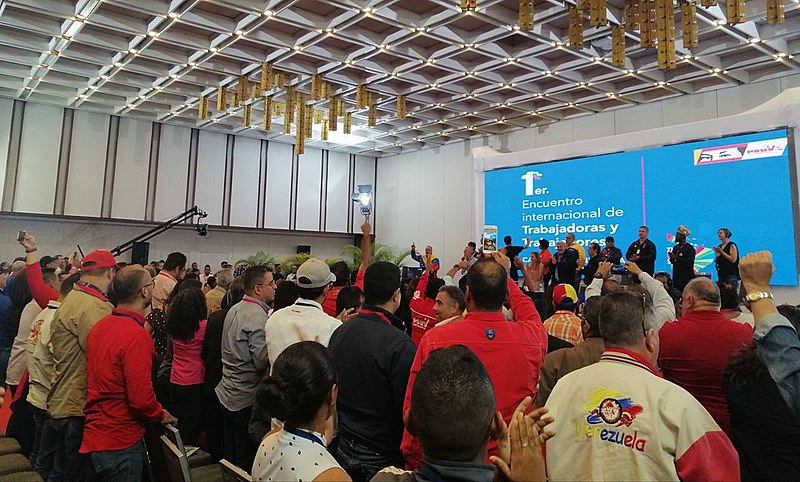 Cerca de 60 delegações estrageiras particiam de evento de solidariedade, em Caracas, entre os 29 de 31 de agosto