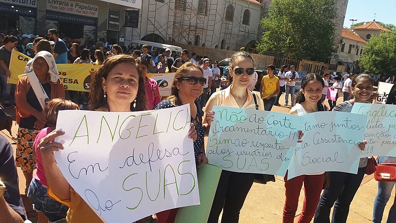 Ato em Defesa do SUAS em Angélica (MS)