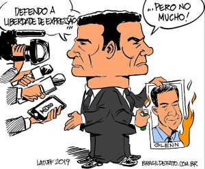 Ex-juiz Sérgio Moro diz uma coisa mas faz outra na prática quando a questão é liberdade de imprensa