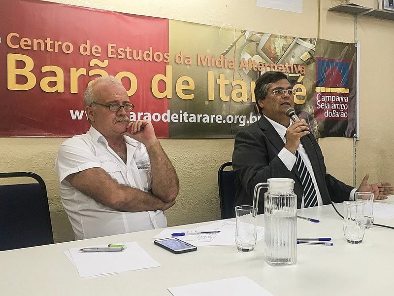 Governador do Maranhão participou de uma coletiva de imprensa com jornalistas de mídias progressistas, em São Paulo