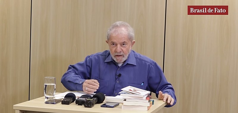 Ex-presidente Lula concede entrevista ao Brasil de Fato na PF, em Curitiba (PR)