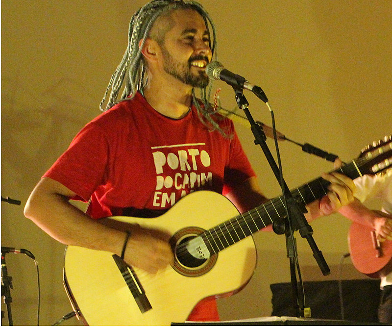 Erick de Almeida, compositor, em seu recital de conclusão de Curso na UFPB