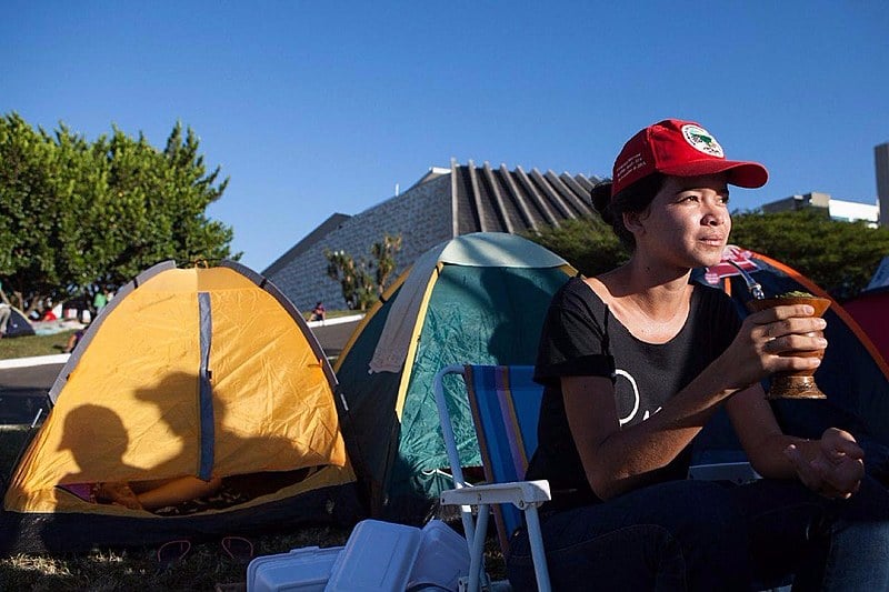 Acampamento reúne 1 mil pessoas no Distrito Federal