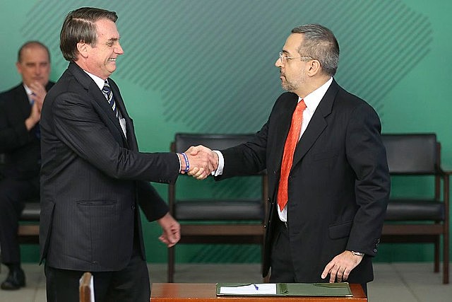 President Jair Bolsonaro appointed Abraham Weintraub as minister of Education in early April