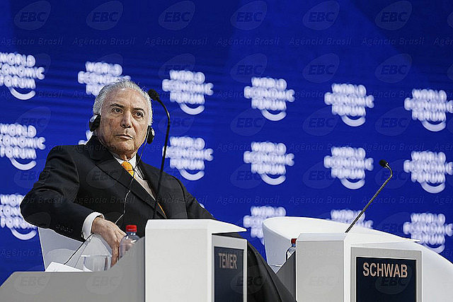 Fue con el apoyo de gran parte de la elite internacional que se encuentra en Davos que fue posible que Temer realice el golpe en Brasil.