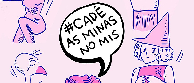 Predominância masculina na exposição motivou a campanha #CadêAsMinasNoMIS