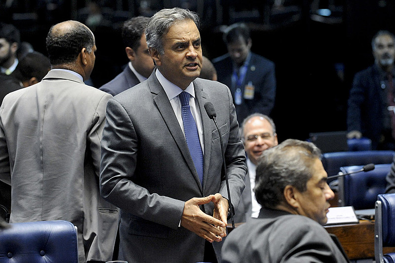 Plenário do Senado durante sessão deliberativa ordinária. Ordem do dia. Senador Aécio Neves (PSDB-MG) em pronunciamento