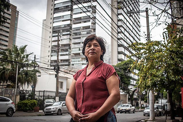 Nancy Salva is one of the 350,000 Bolivian women who live in Brazil