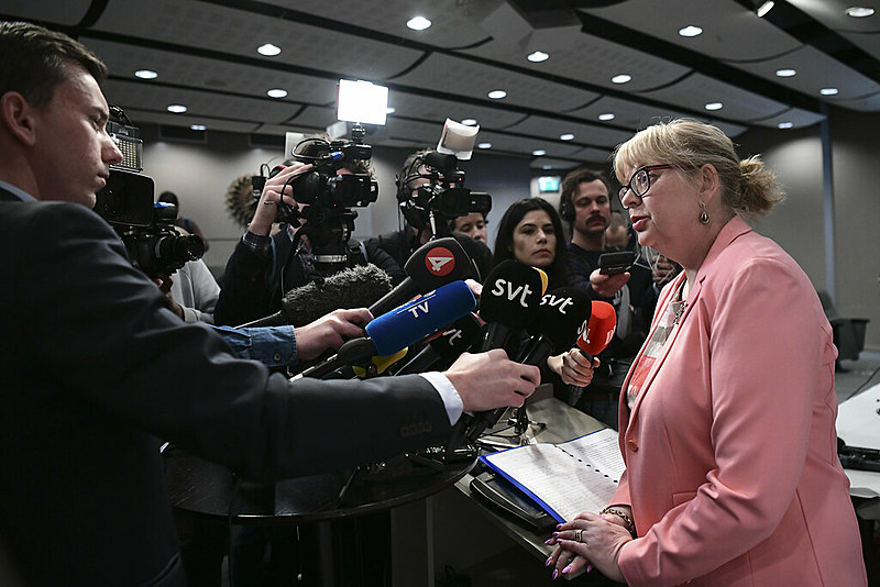 Eva-Marie Persson (dir.), responsável pela reabertura do caso e pelo pedido de prisão à Justiça sueca