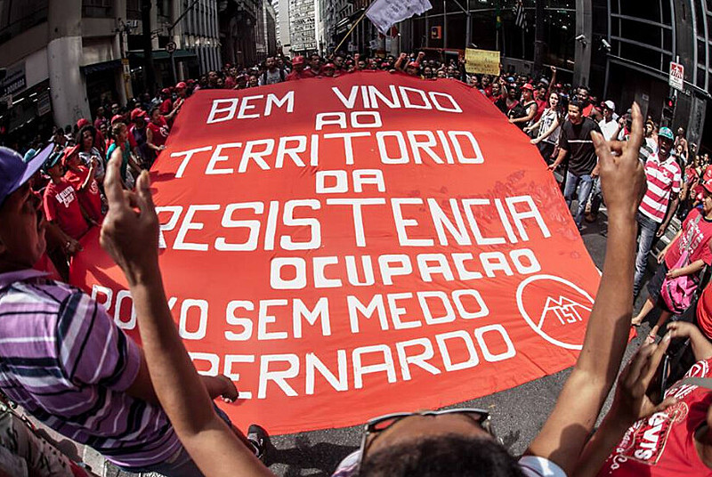 Os sem-teto exigem uma resposta sobre as negociações do acampamento Povo Sem Medo de São Bernardo do Campo