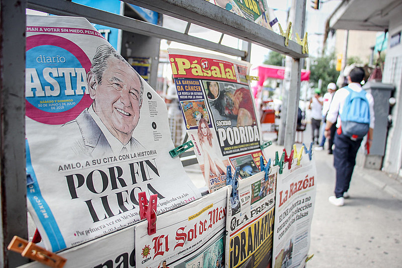 Candidato da esquerda, López Obrador lidera pesquisas eleitorais com vantagem de 20 pontos à frente do segundo colocado