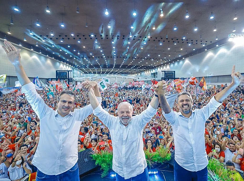 Lula, Camilo e Elmano