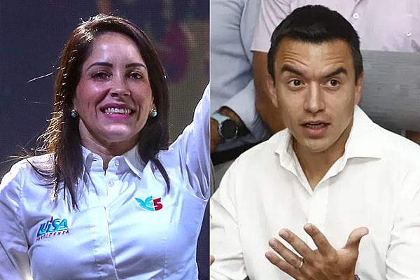Equador: esquerda sai na frente com Luísa Gonzáles e vai disputar 2º turno contra Daniel Noboa 