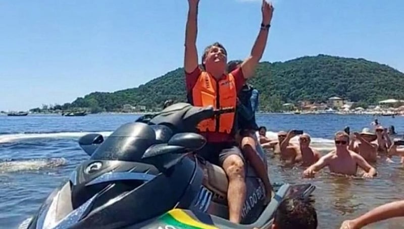 O ex-presidente Jair Bolsonaro