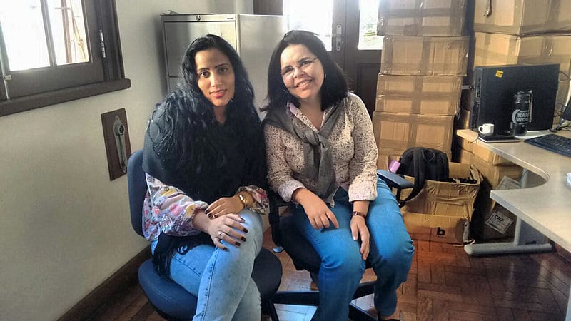 Michelle Cristina Farias e Maria do Rosário de Oliveira Carneira estão na organização do encontro, que acontece de 6 a 10 de setembro