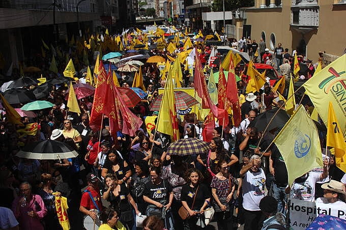 Cerca de 30 mil pessoas participaram do ato de frente realizado no dia 14 de novembro