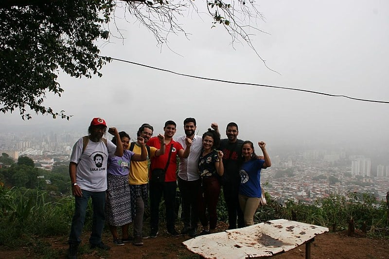Nossa brigada de solidariedade com o país, composta por seis militantes de diferentes organizações políticas e movimentos populares