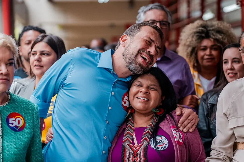 Boulos recebeu apoio da ministra dos Povos Originários Sônia Guajajara