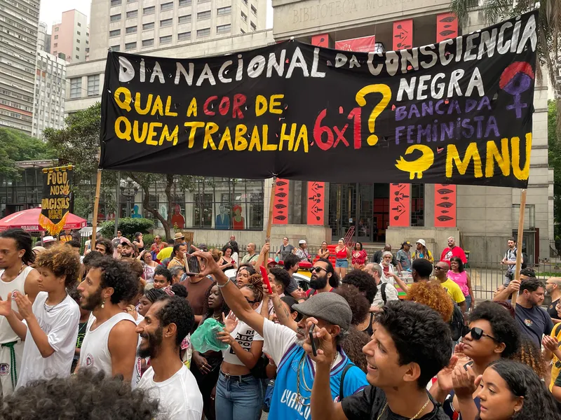 Ato pediu o fim da escala 6x1, que tem como principal prejudicada a população negra