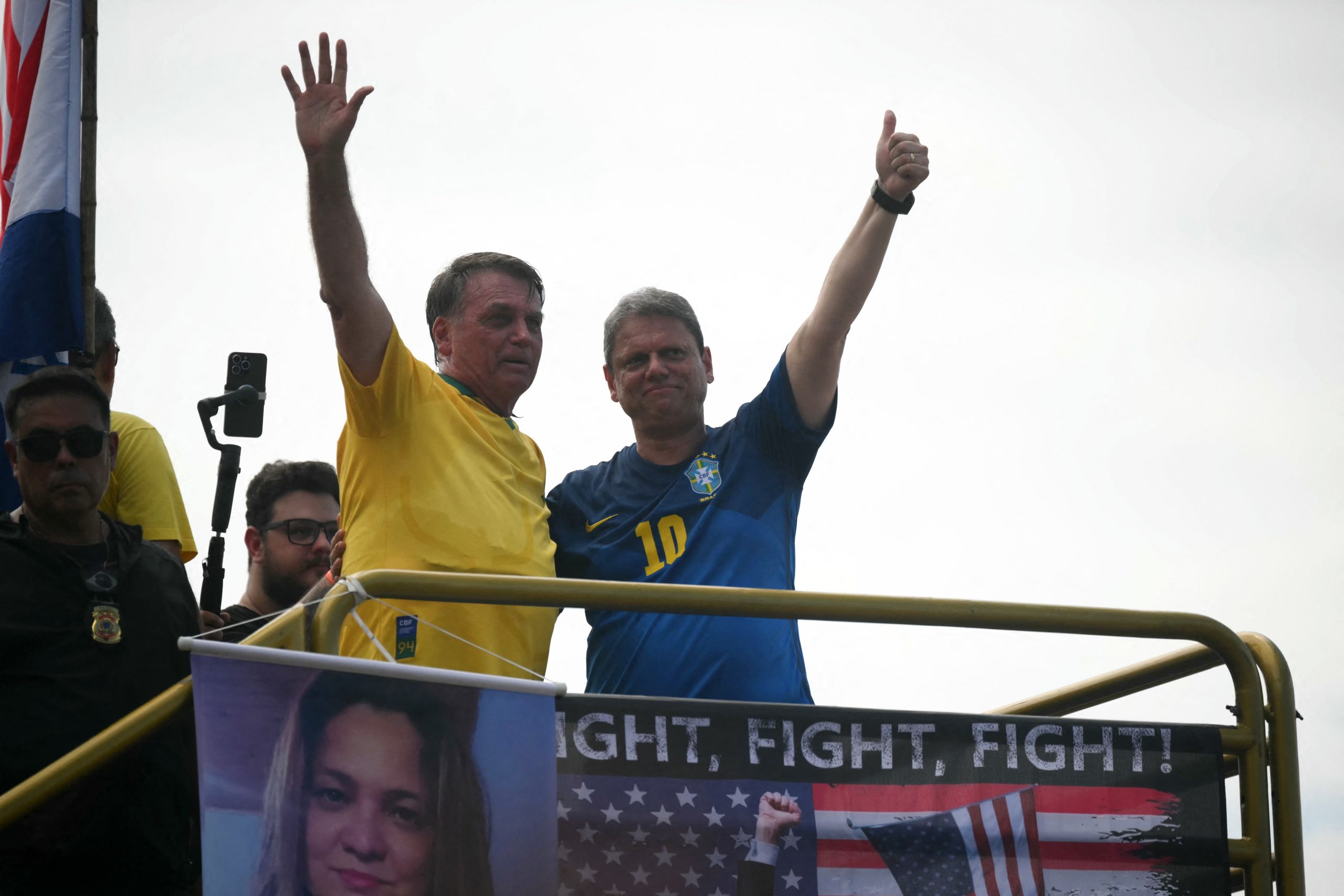 Tarcísio é favorito para substituir Bolsonaro para quem foi a ato no Rio, segundo pesquisa do Cebrap