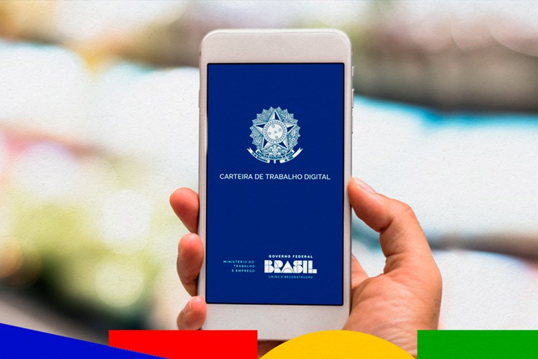 tela inicial do aplicativo Carteira de Trabalho Digital