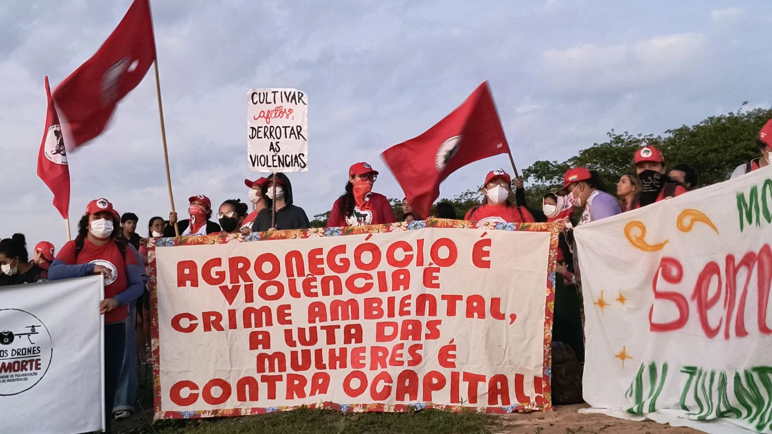 Manifestantes em protesto
