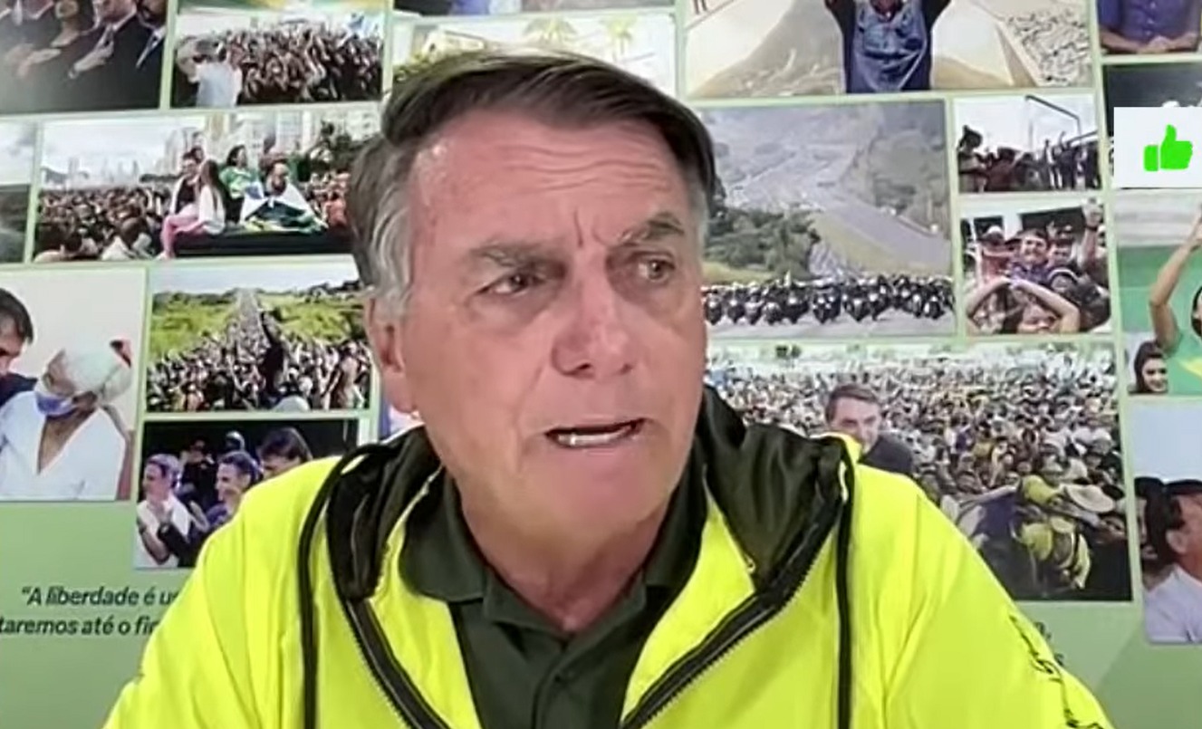 Ex-presidente Jair Bolsonaro (PL) admite que pode ser preso em entrevista. Foto: Reprodução YouTube