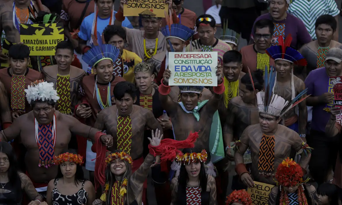 Edição de 2025 do Acampamento Terra Livre (ATL), em Brasília