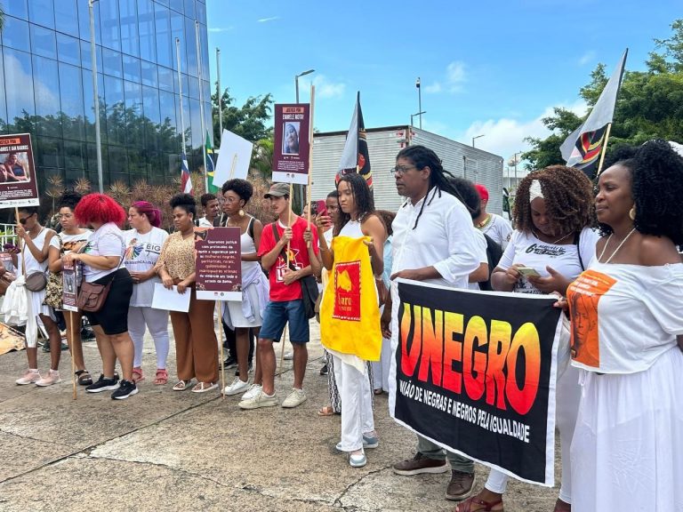 Em Salvador, organizações realizam protesto contra genocídio do povo negro