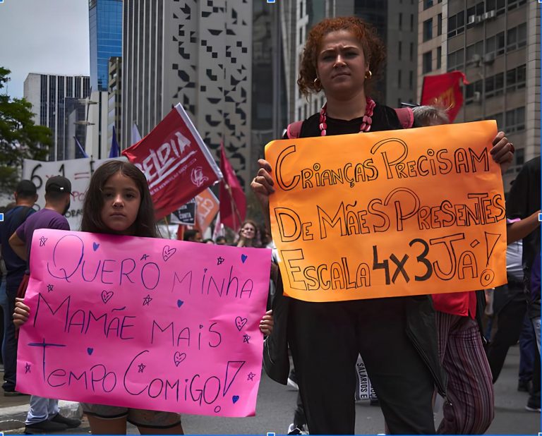 Mães na escala 6x1 enfrentam exaustão e distância dos filhos para garantir sustento familiar
