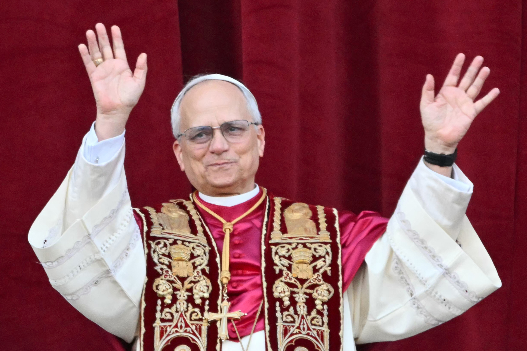 O novo papa Robert Prevost, que adotou o nome de Leão XIV