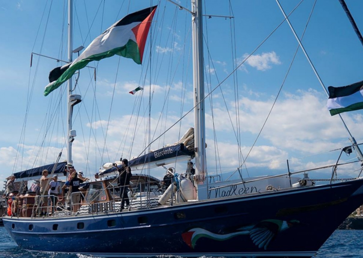 Flotilha da Liberdade faz ato pela libertação de ativistas no Itamaraty